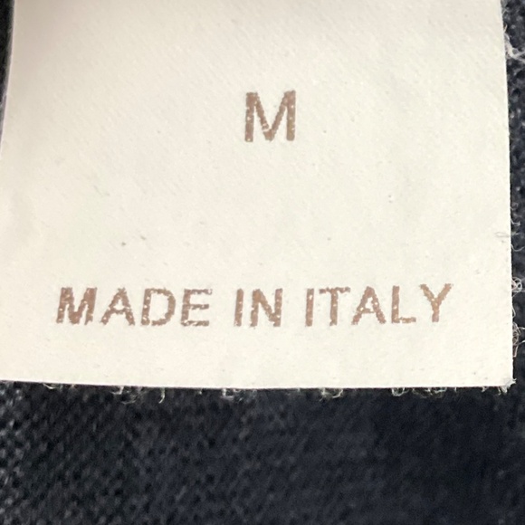 BRUNELLO CUCINELLI NAVY BOATNECK CASHMERE SILK LIGHTWEIGHT SWEATER - Picture 5 of 6